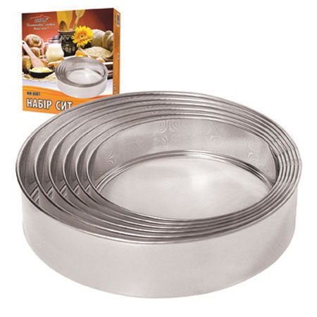 Набiр сит металевих 6шт/наб, 15,5-27,5см, MH-0001 (D06983) (24 наб)