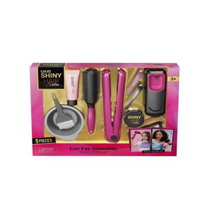 Набір аксесуарів 626003 набір перукаря,гребінець,набір для фарбування,9пр.,плойка-муз.,світло,кор.,3