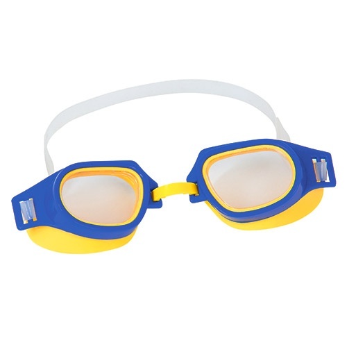 Окуляри для плавання BW 21003 3-6років,регул.ремінець,3кольори(синій,зел.,помаранч.),лист,20-14-3см.