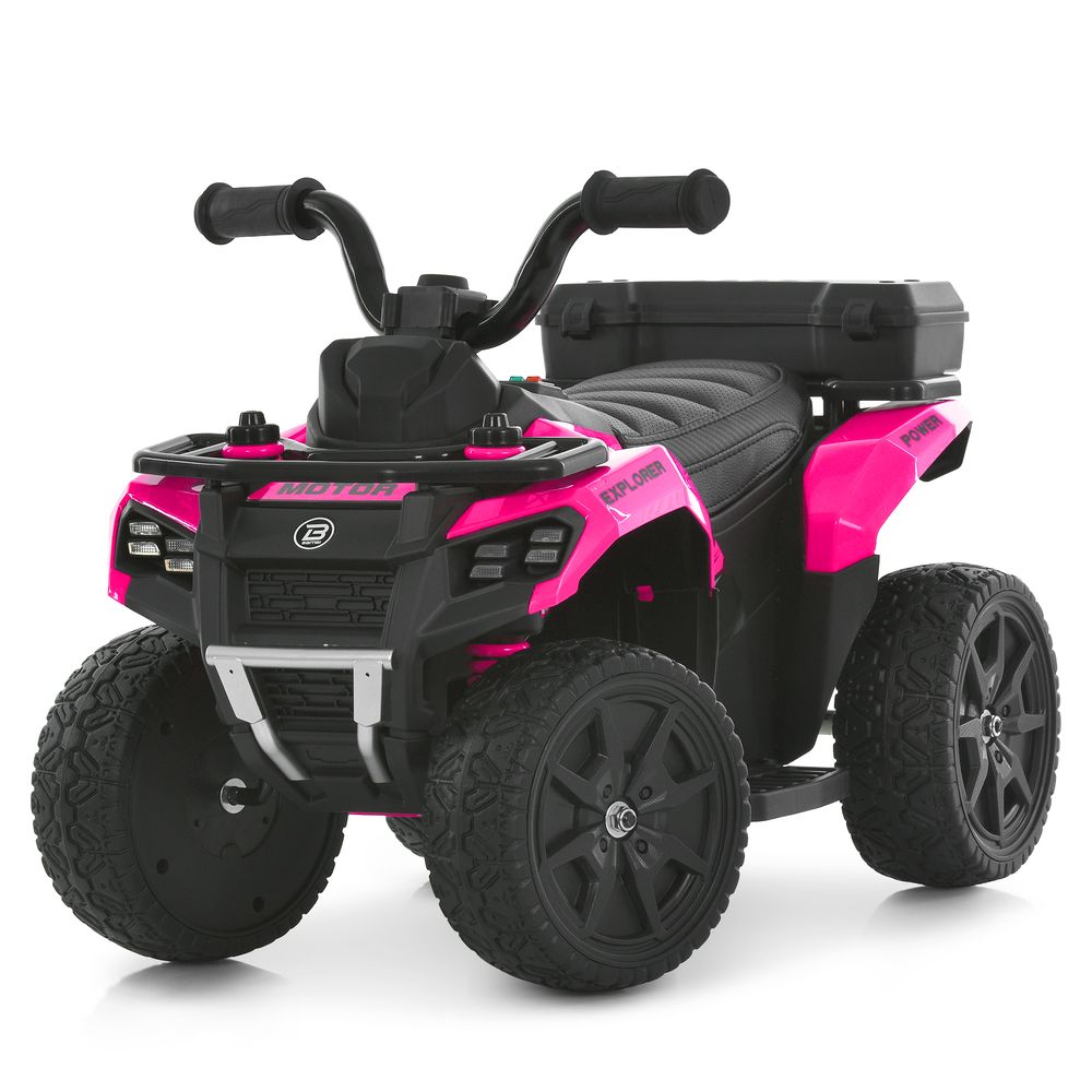 Квадроцикл M 6286EBLR-8 радіок. 2,4G, 1*6V7AH, 1*35W, USB, TF, EVA, шкіра, музика, світло, рожевий