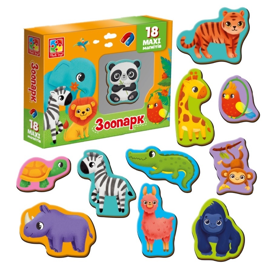 Набір магнітів "Зоо" VT3106-25 (укр)