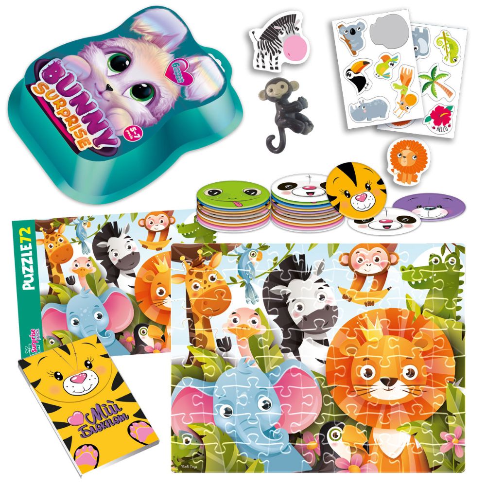 Набір для творчості Vladi Toys із сюрпризами "Bunny surprise. Смарагдовий" VT8080-15