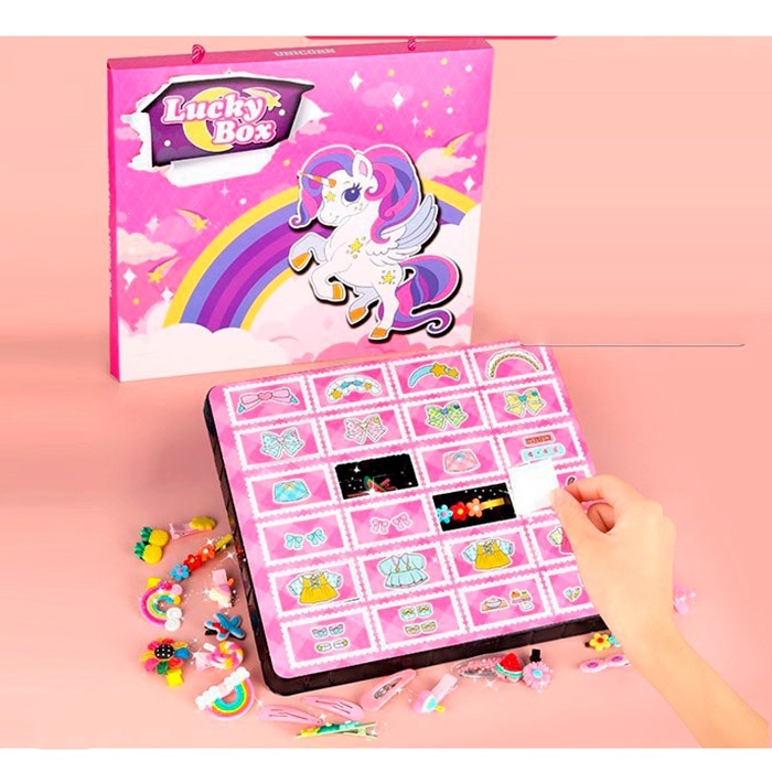 Аксесуар для волосся YXA-001 набір-сюрприз, набір заколок, кор., 31-27-3 см.