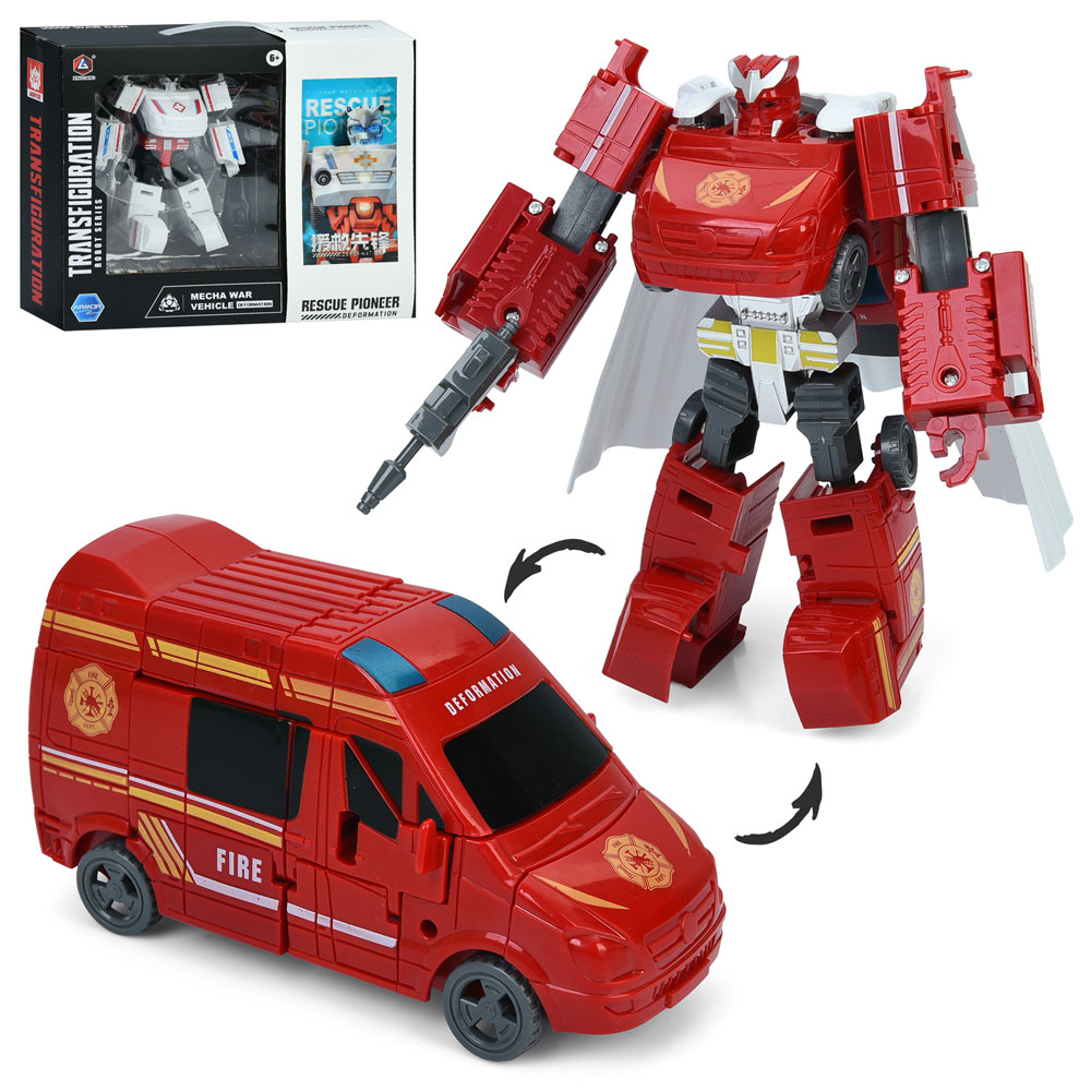 Трансформер HD114-15 робот+машина, 2 види (швидка, пожежна), кор., 34,5-29-10,5 см.