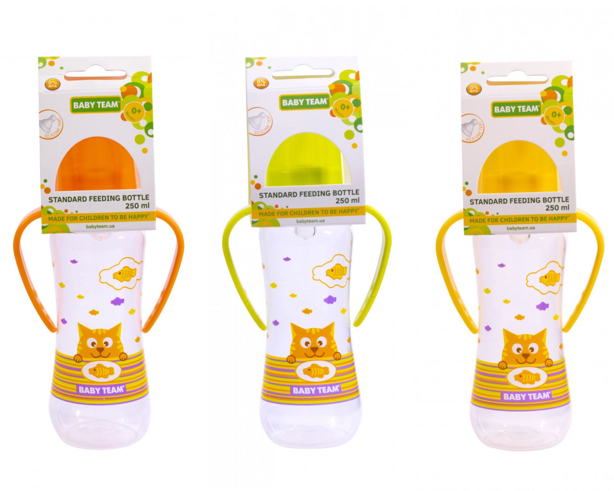 Пляшечка для годування з силіконовою соскою, 250 мл (250 ml), арт. 1411