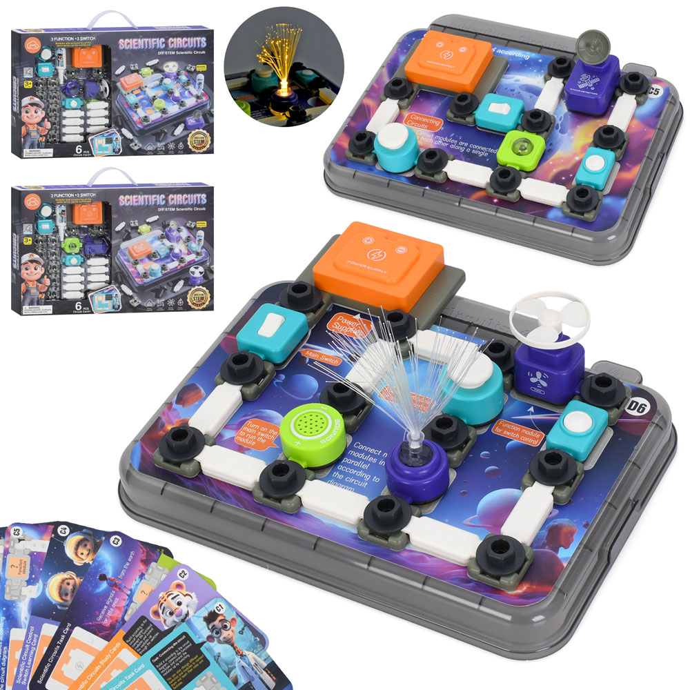 Конструктор 77-54K-55K електронний, ігрове поле, схема, світ, 2 види (45дет,46дет),бат45-29,5-5,5см