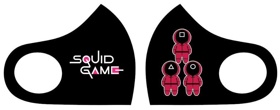 Маска Pitta Print M Игра в кальмара 3 Men Pyramid																						