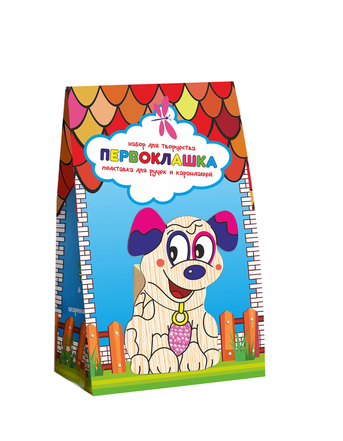 Підставка для ручок та олівців 8002 "Песик", в кор-ке 19,5 см-12см-8см