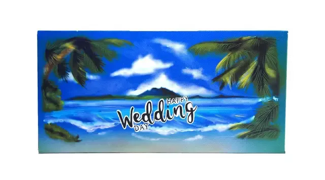 Конверт для грошей "Happy Wedding day"