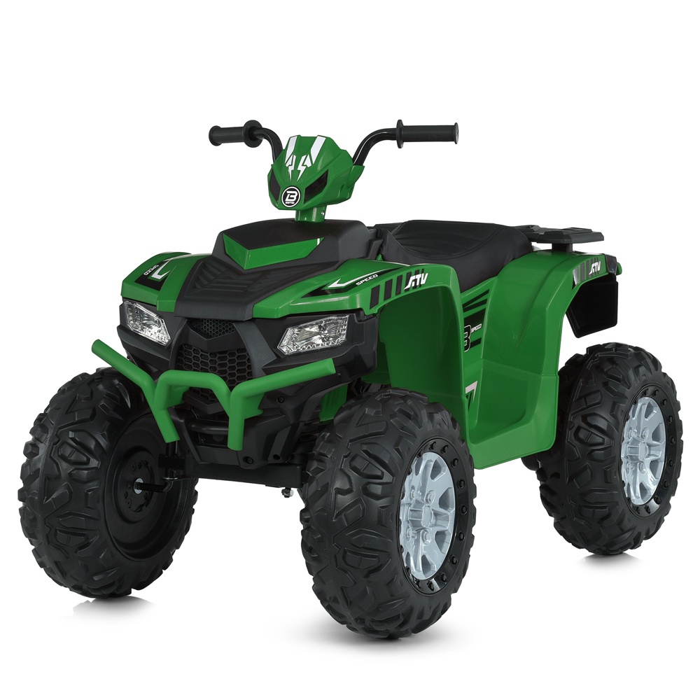 Квадроцикл M 6060EL-5(24V) 2*35W, 1*24V5AH, EVA, USB, BLUETOOTH, TF, шкіра, світло, зелений.