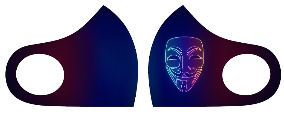 Маска Pitta Print S Anonymous 2																						