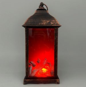 Камін-світильник декоративний з LED підсвічуванням 13*30см (без батарейок 3шт*AAA) R96346