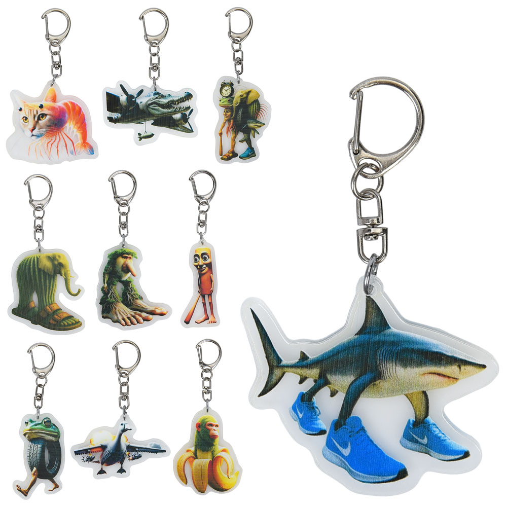 Аксесуар для сумки YG0364 брелок, монстр (пласт.), 10 видів, упак. кул. 50 шт.