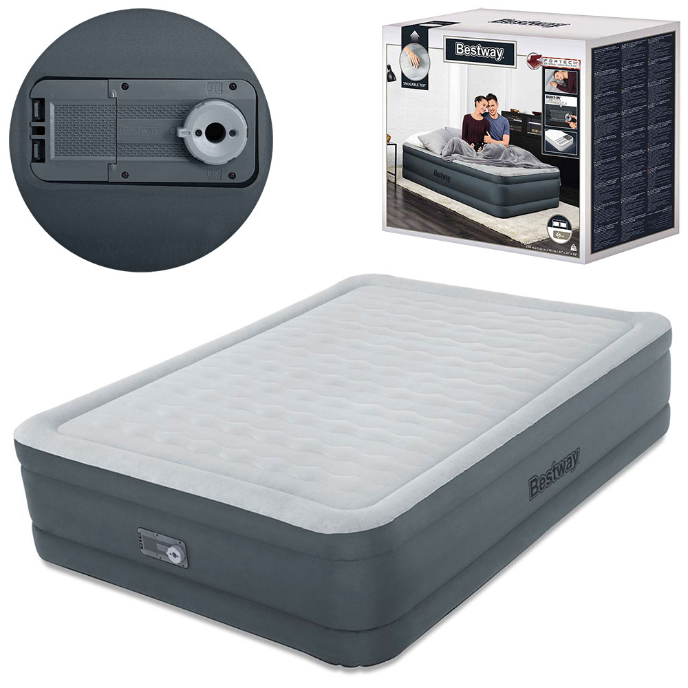 Велюр матрац BW 69075 вбудований електронасос, 220V, 203-152-46 см.