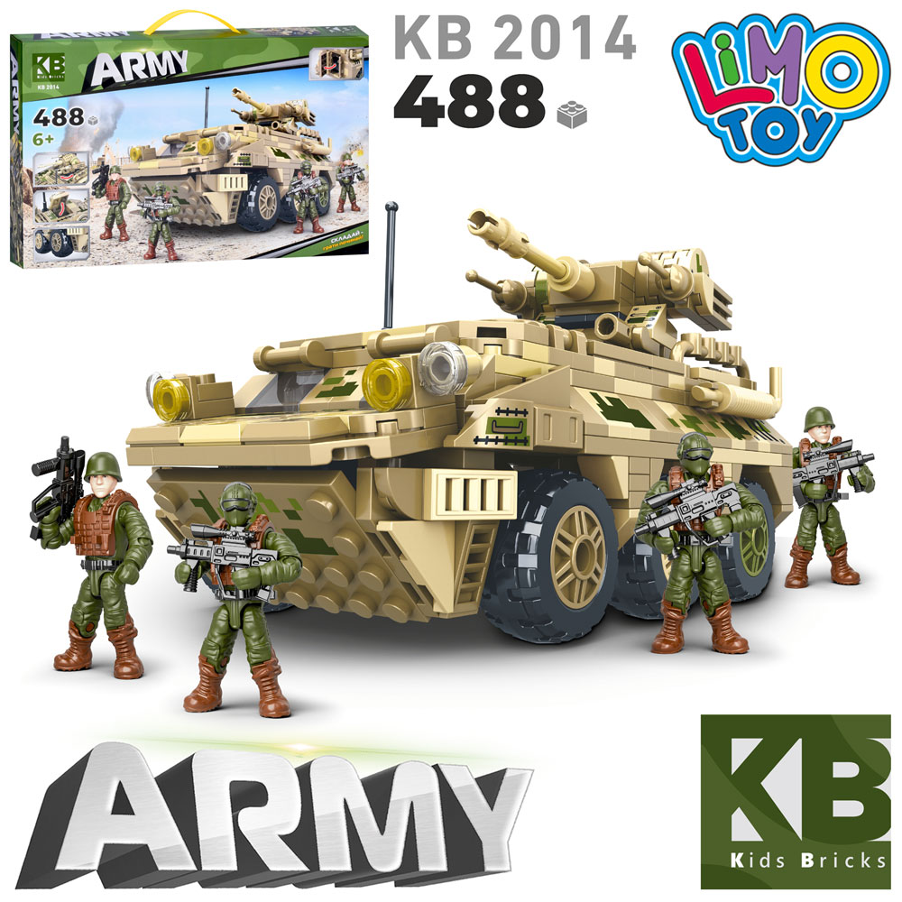 Конструктор KB 2014 військова техніка, 424 дет., кор., 48-30-7 см.