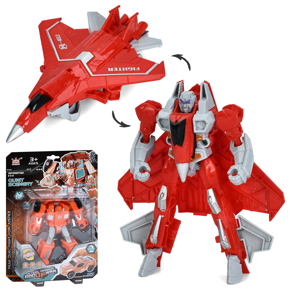 Трансформер 350-51 робот+транспорт, 2 види (машина, літак), бліст., 19,5-30-5 см.