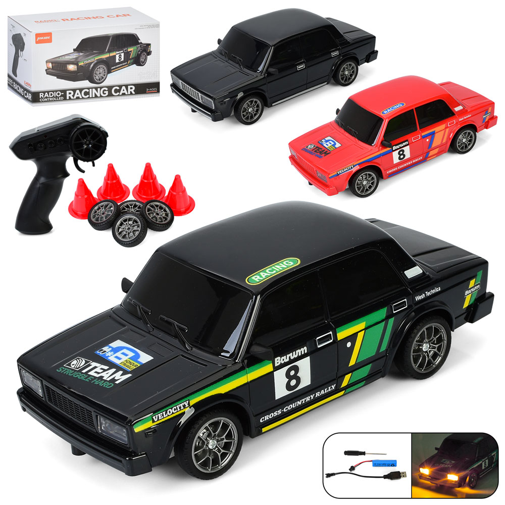 Машина 902 радіо/к2,4G, акум,1:24,світло,дрифт, доп.колеса,USB,4х4,2 види/мікс кольр.22,5-14-13,5см