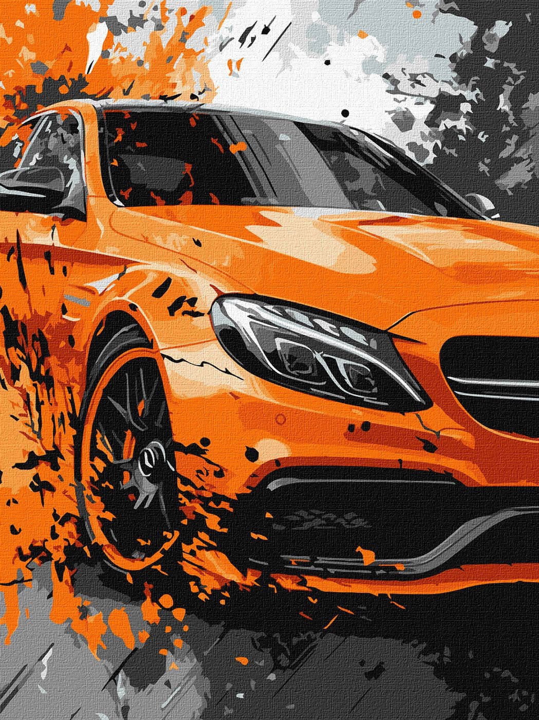 Набір для розпису по номерах "Яскрава міць" 30х40см