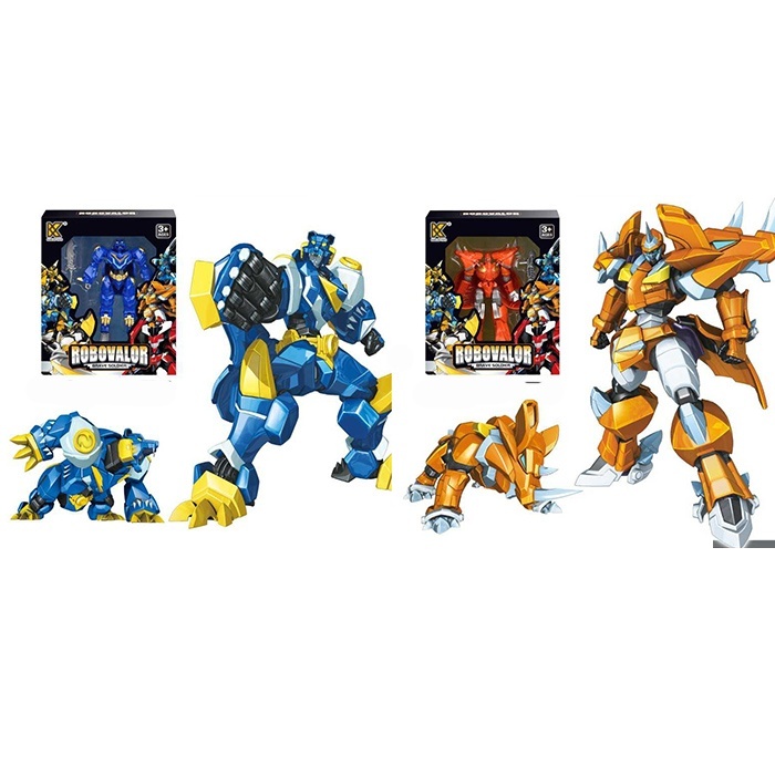 Трансформер K-188-4-5 робот+тварина, зброя, 2 види, кор., 17,5-21-7 см.