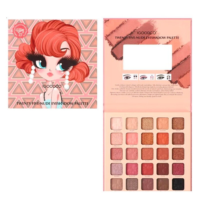 Косметика IG3115 тіні, 25 шт., дзеркало, кул., 14,5-14,5-1 см.