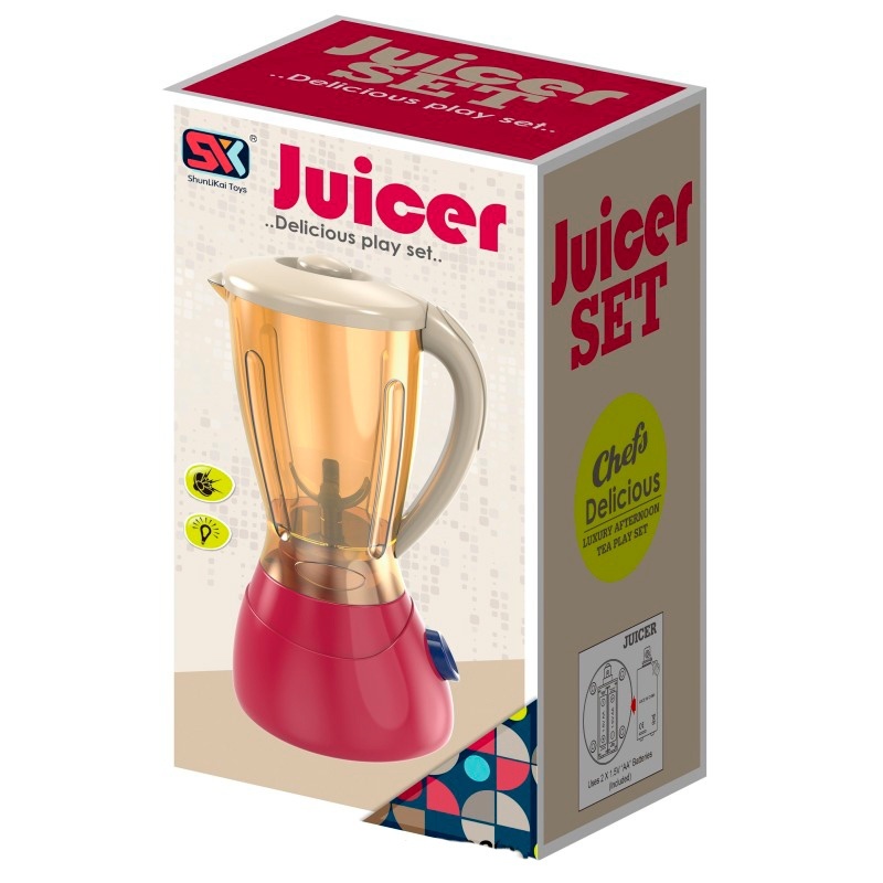 Блендер SK56A кулер, обертається винт, стакани, муз., світло, бат., кор., 9-17-10 см.