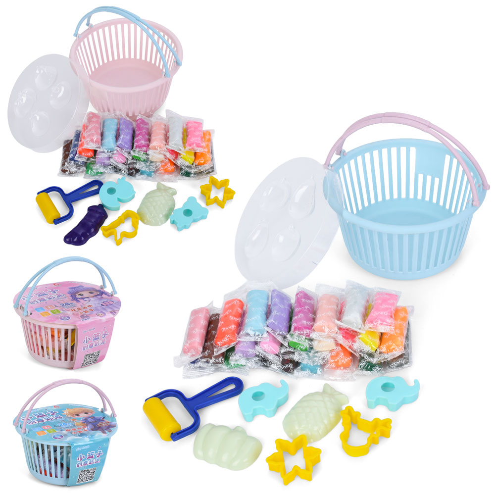 Тісто для ліплення MK 5784 24 кольори, у стіках,аромат,формочки 6шт,інструмент/валик,2 види, у відрі