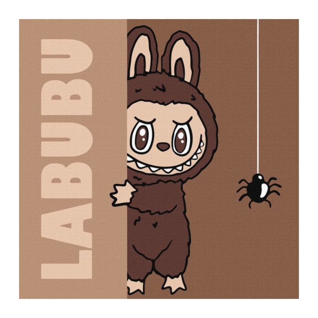 Набір для розпису по номерах для дітей "Хованки Лабубу" 25х25см