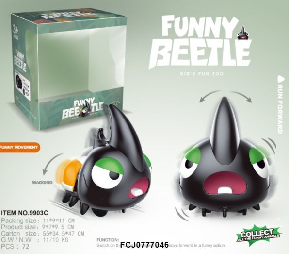 Іграшка 9903C жук, ходить, бат., кор., 12-12,2-9,5 см.