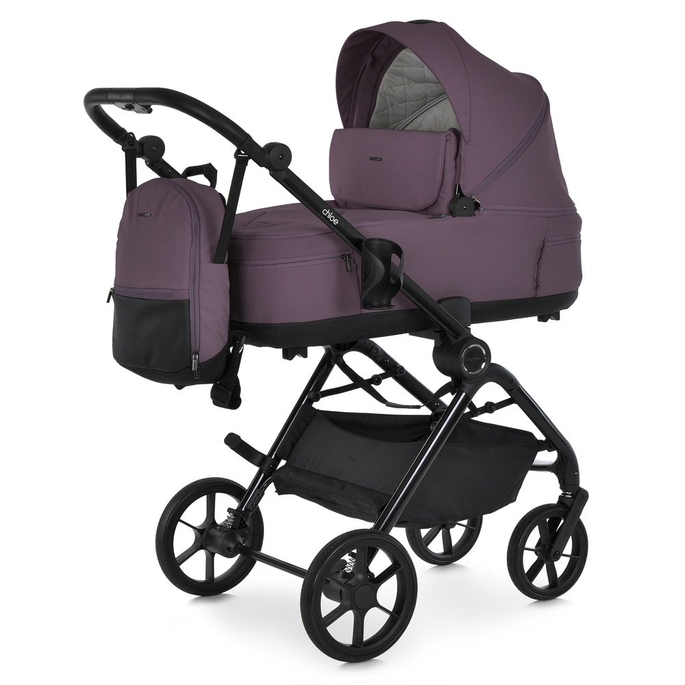 Візок універсальний 2в1 El Camino CHLOE ME 1191-1 Plum Wine люлька+прогул.блок, підскл.,сумка,бордо