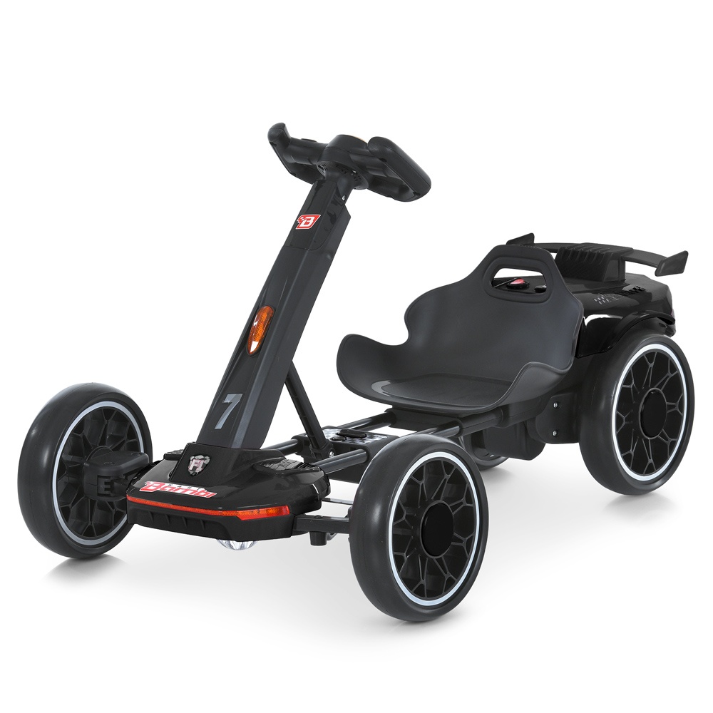 Електрокарт M 6145(A)EBR-2 радіок.2,4G, 2мотори35W, 1акум12V4,5AH, EVA, BLUETOOTH,муз.,світло,чорний