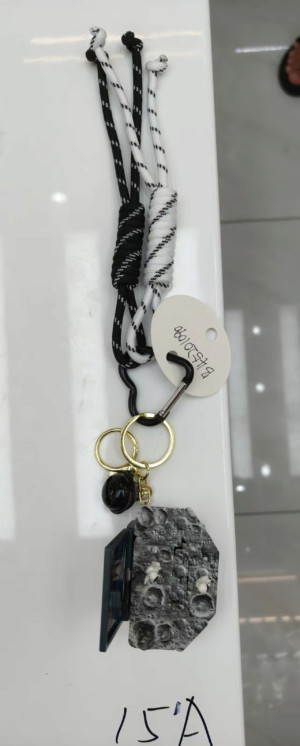 Брелок FG250718015H на сумку, скринька-сюрприз (космос) 4,5-4-2,5см, дзвоник,  пак.12-13-3см