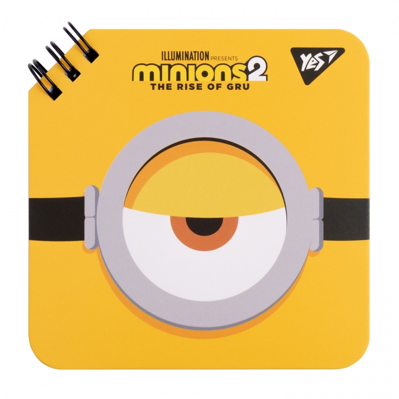 Блокнот YES 110х110/80 подв. cпіраль Minions