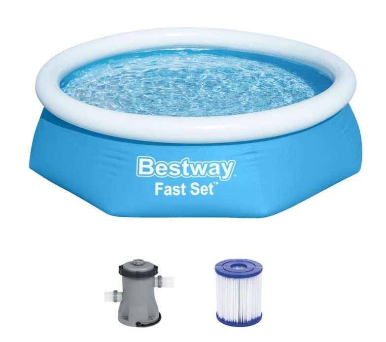 Басейн BW 57450 сімейний, фільтр-насос, круглий, кор., 244-61 см.