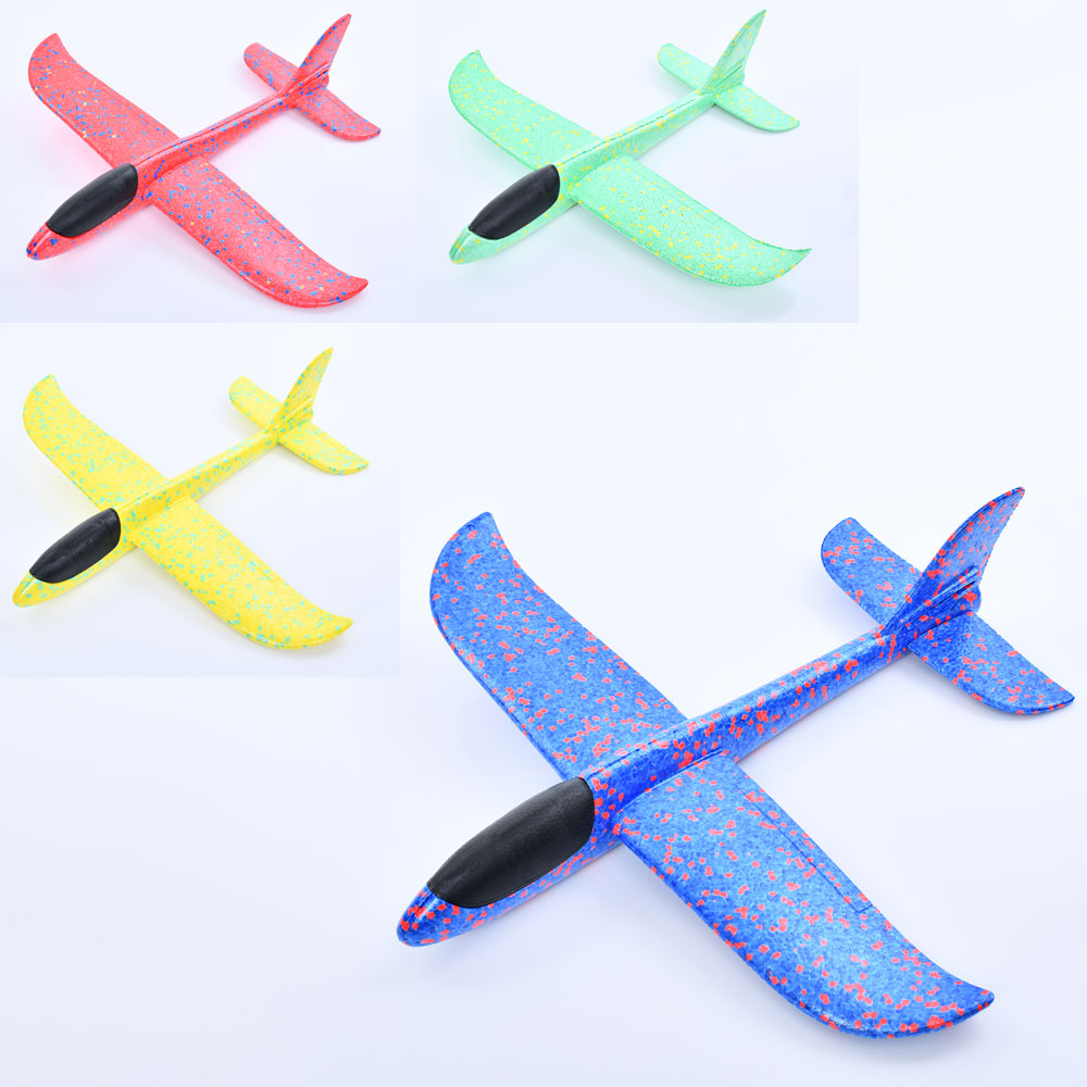 Літак TD2023122 пінопласт, мікс кольорів, кул., 15-49-4 см.