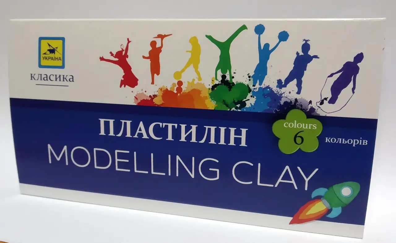 Пластилін «Класика» 6 кол 120 гр ПЛ-011-МВ