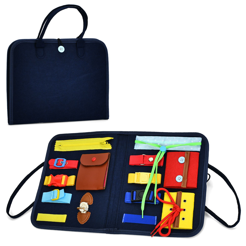 Гра 432-4 бізісумка,28-22-2,5см, ігр. поле 45-28см,2 кор. ручки, застібки, шнурівка,гудзики, липучка