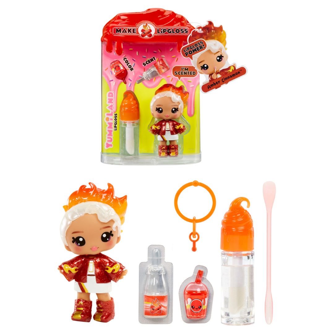 Ігровий набір з лялькою та блиском для губ YUMMILAND (ЯМІЛЕНД) S2 – КОРИЦЯ АМБЕР