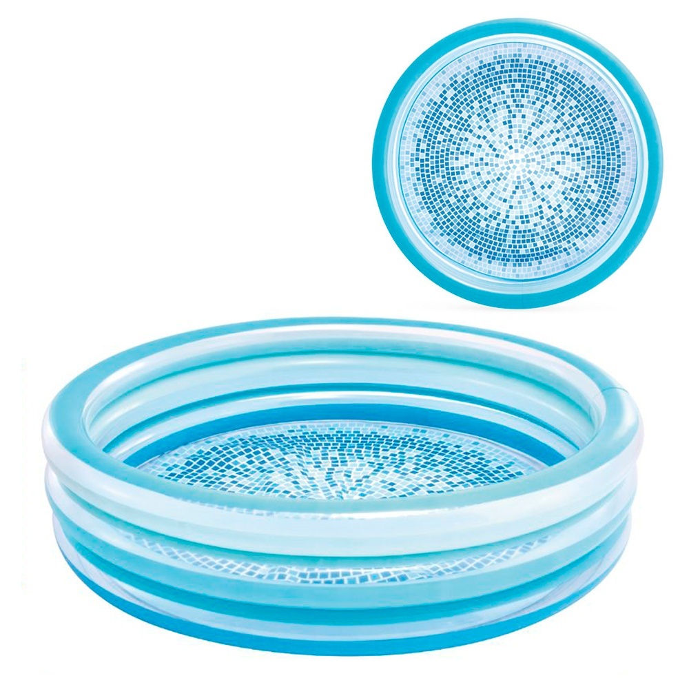 Басейн дитячий 58467 надувний, 147-33см., 330л, від 2-х років, дно-принт-мозаїка, кор.