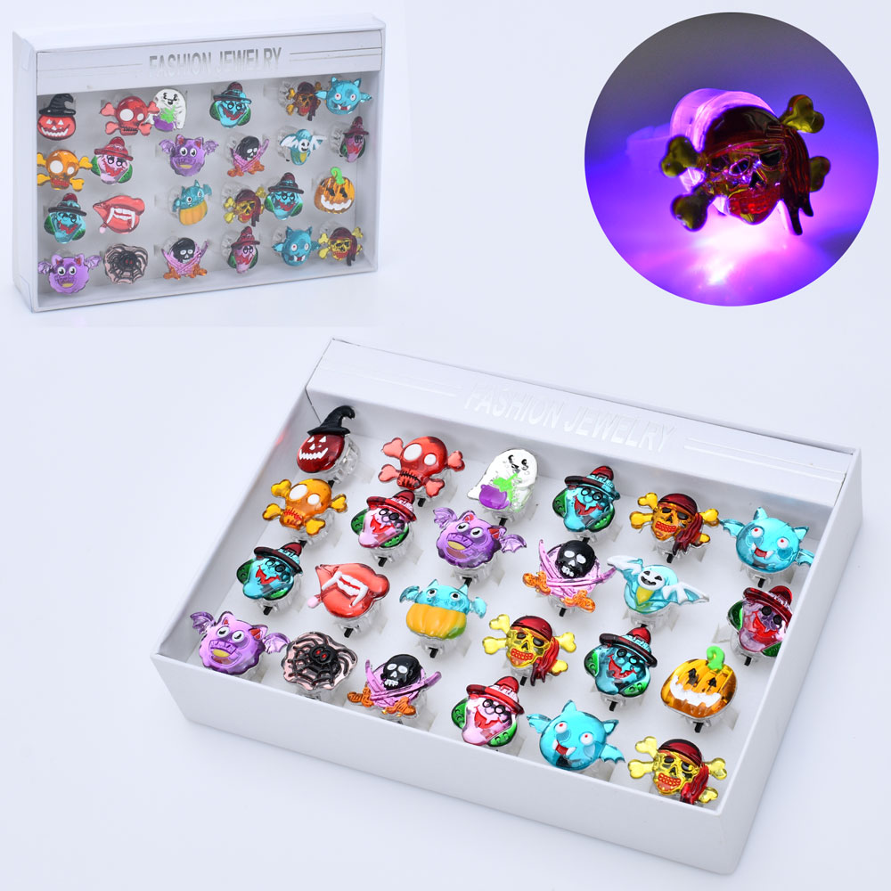 Каблучка FG240408012A Helloween, мікс видів, світло, бат. (табл.), 24 шт. в диспл., 20,5-15-4 см.