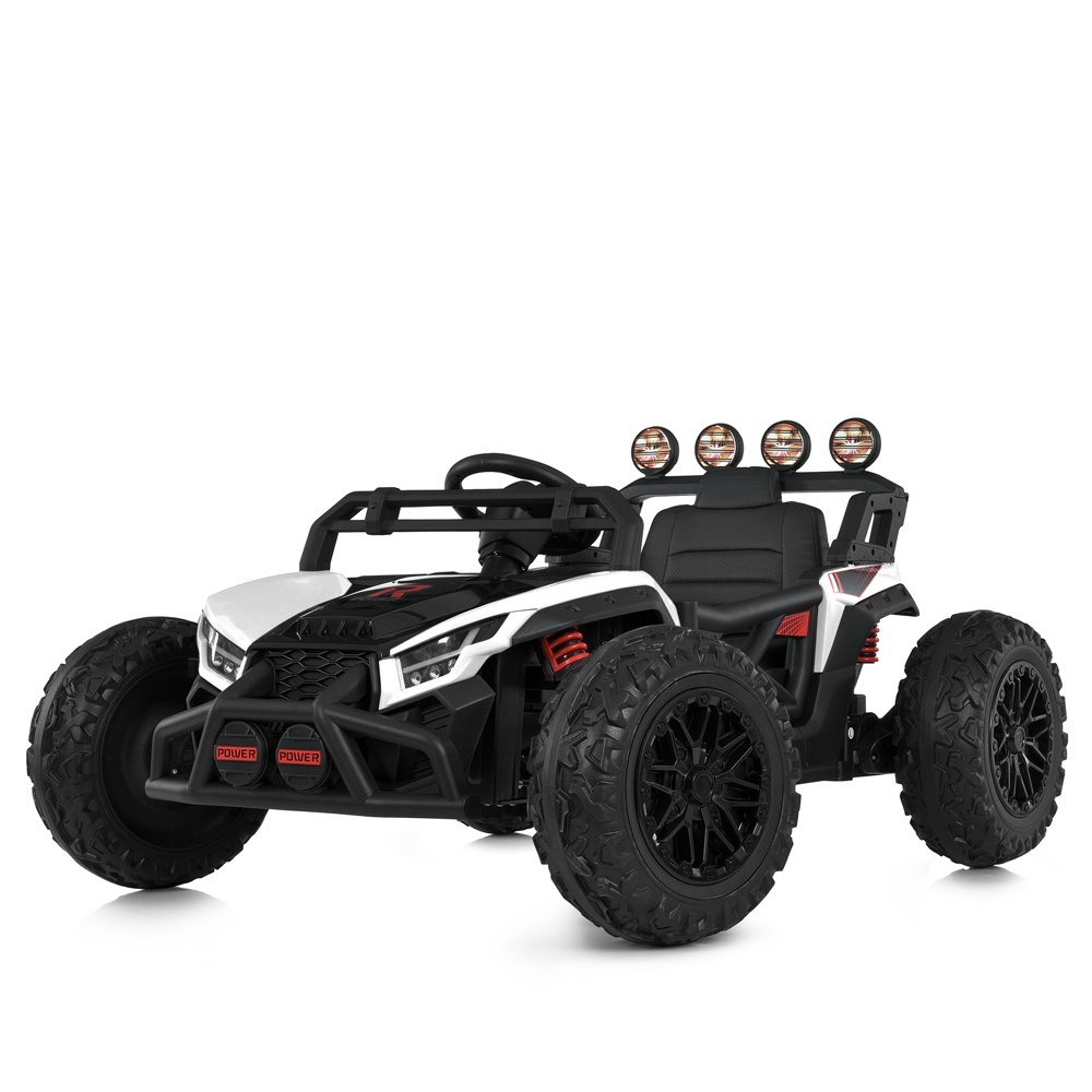 Баггі M 6073EBLR-1 2,4G радіокер., 2*12V7AH, 4*35W, USB, BLUETOOTH, EVA, муз., світло, шкіра, білий.