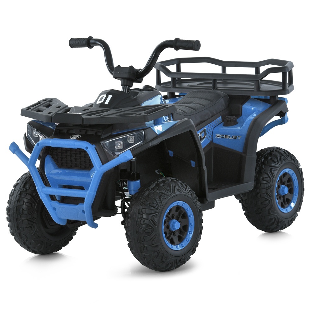 Квадроцикл M 6127EBLR-4(24V) радіокер.2,4G,4мот.25W,1акум.24V4,5AH,USB,TF,BT,EVA,муз.,світло,блакит.