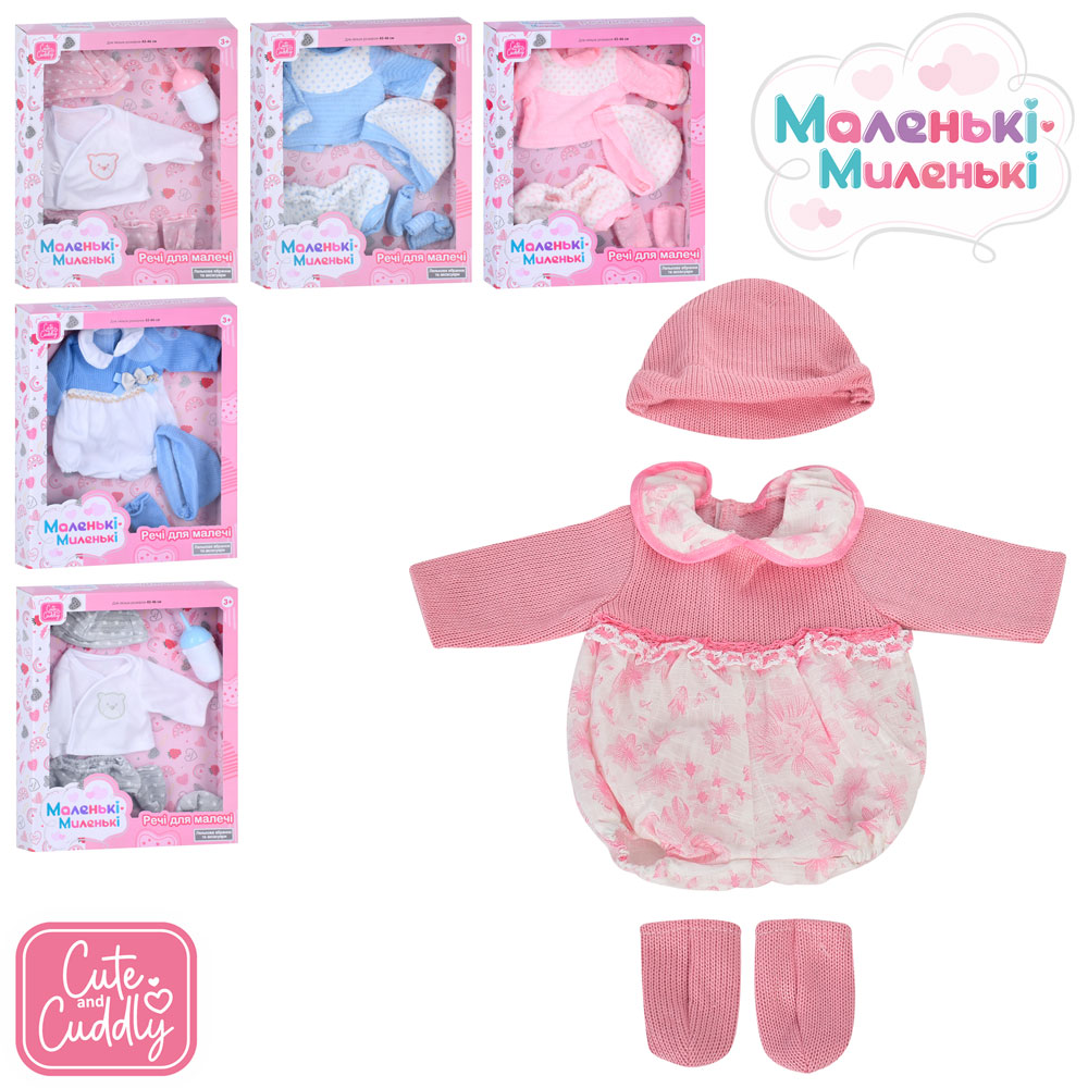 Лялькове вбрання M 4646 UA взуття, 3 види (аксесуари) по 2 кольори, кор., 29-36-5см.