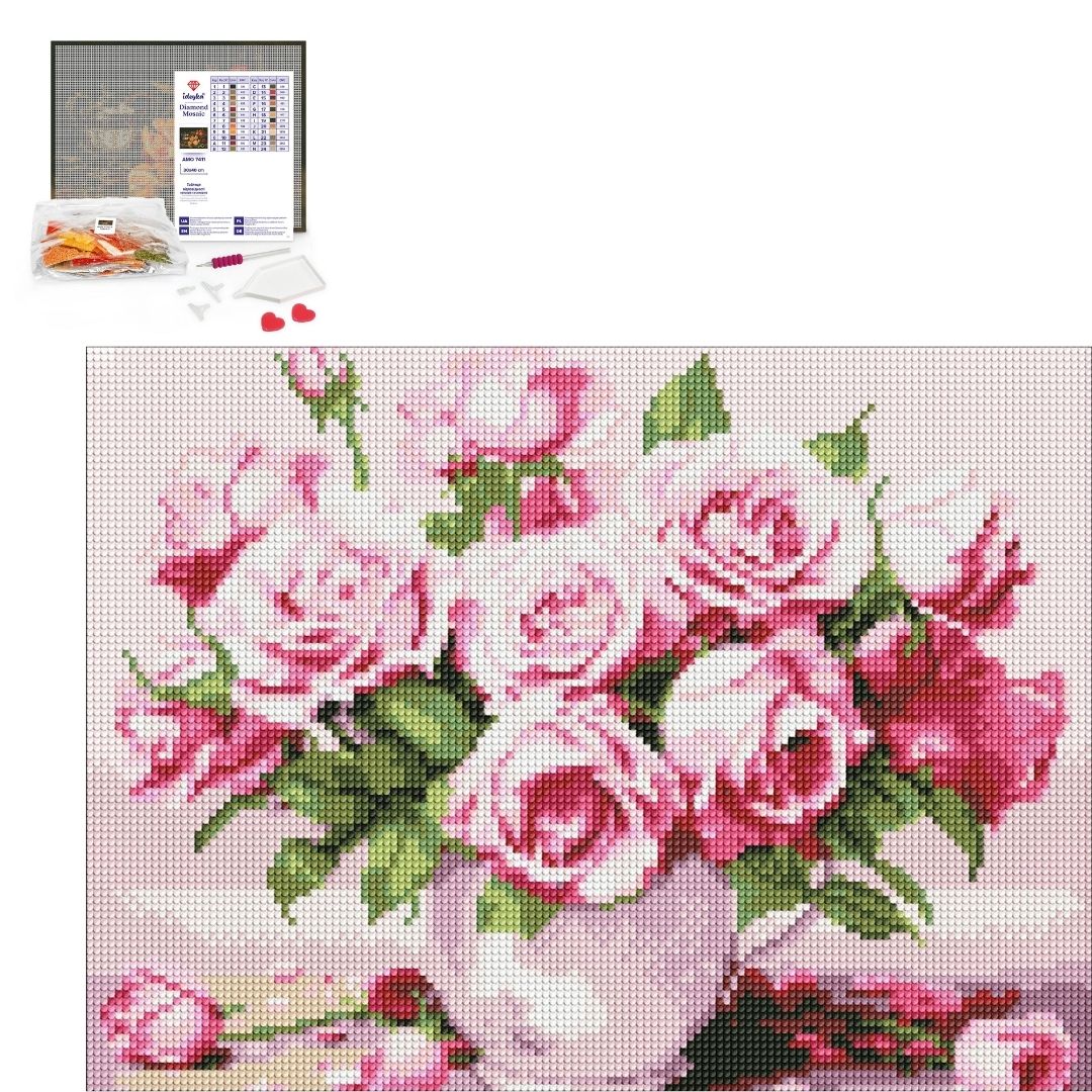 AMO (в обкладинці) "Рожеві троянди" 30х40см