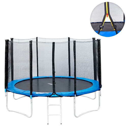 Батут MS 0501 діаметр 427 см., сітка, на пружинах 80 шт., опори W-3 шт., сходи, кор.