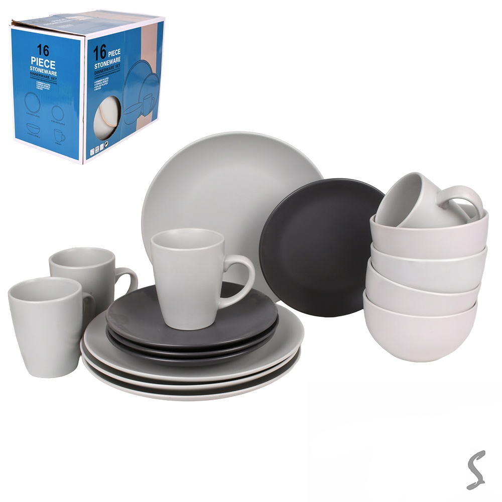 Набір столового посуду 16пр/наб (тарілка 26+20см, супниця 14см, чашка 420мл) MC5574-3