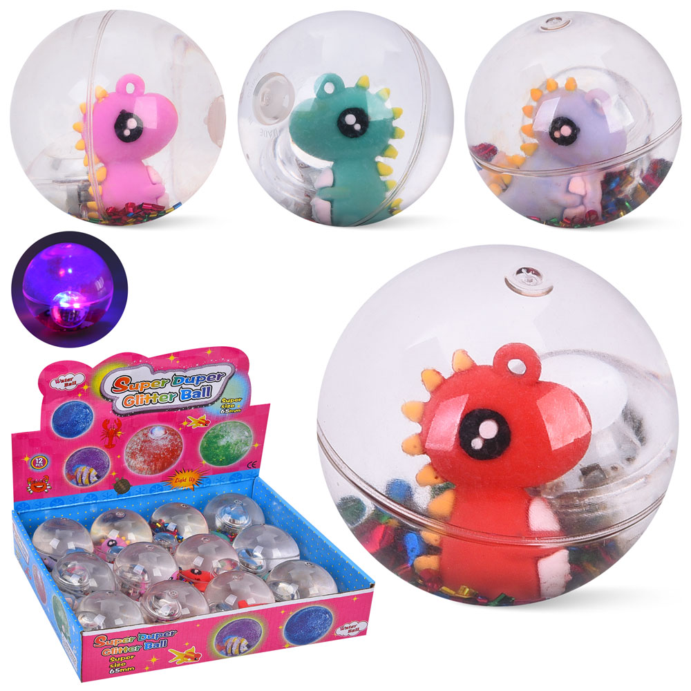 Стрибуни MS 4880 водяні, дракон, світло, 5,5 см, бат(табл),12шт(4кольори) дисплей