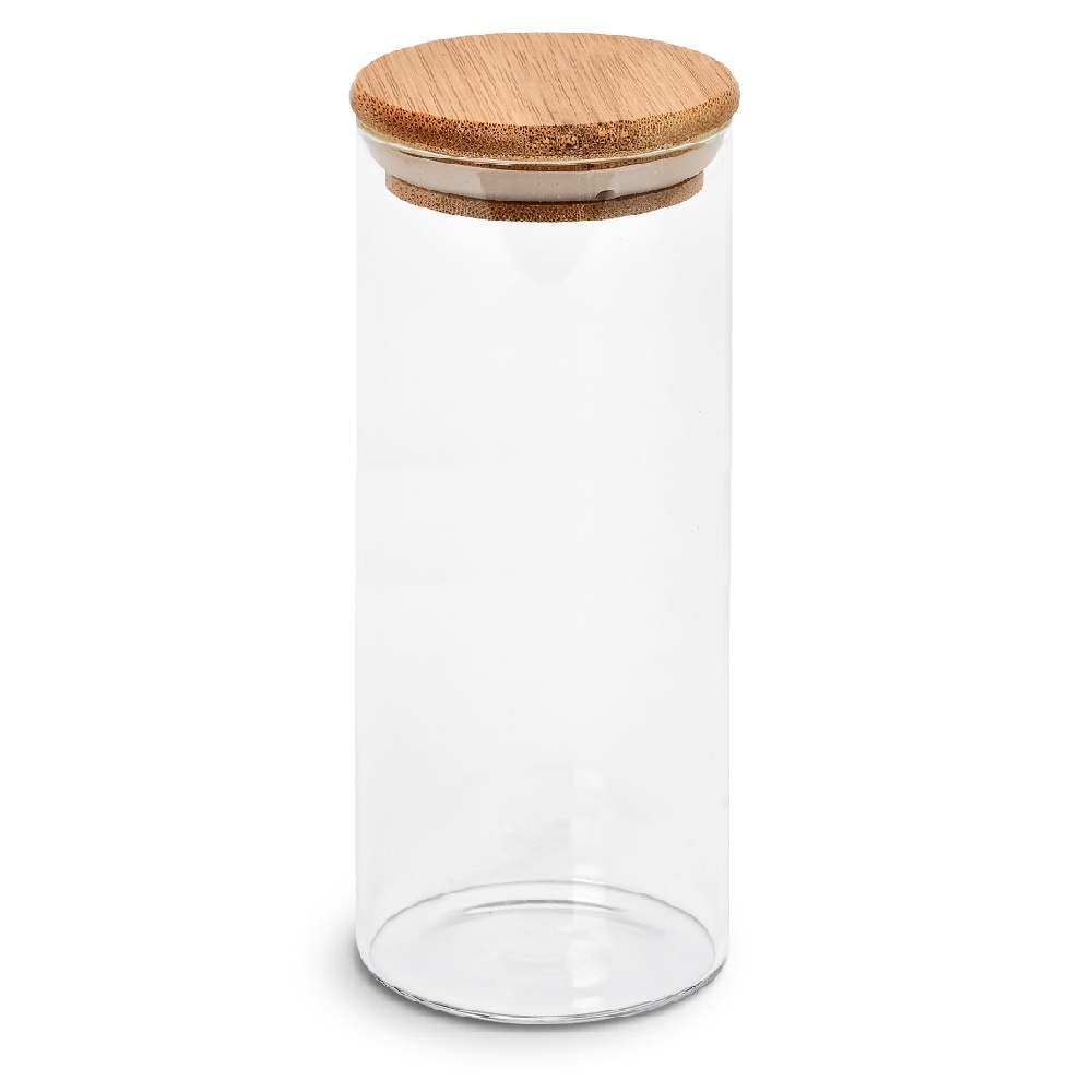 Банка з бамбуковою кришкою 525мл 6.5*18см R10902-18