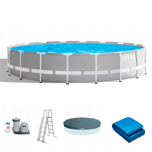 Басейн каркасний 26756 32695 л, фільтр-насос, сходи, підстилка, тент, кор., 610-132 см.