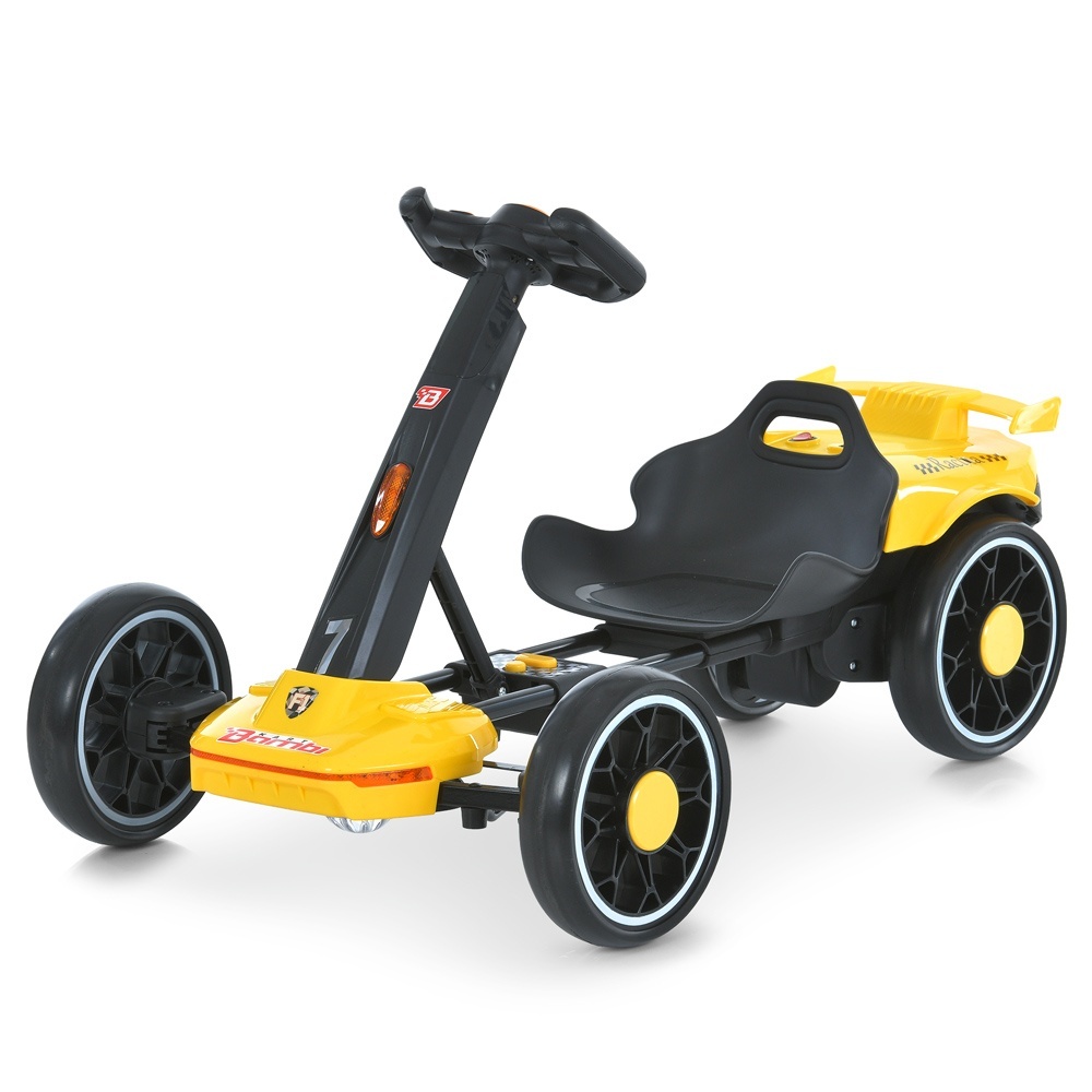 Електрокарт M 6145(A)EBR-6 радіок.2,4G, 2мотори35W, 1акум12V4,5AH, EVA, BT, музика, світло, жовтий