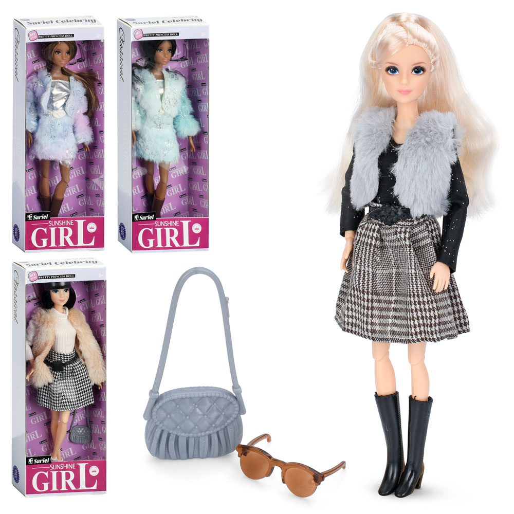 Лялька 92066-P-Q 30см, шарнірна, 4 види, в кор-ці, 12-32-5см